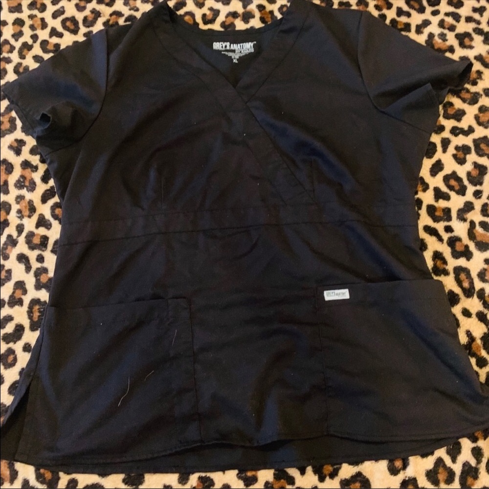 Grey’s Anatomy black scrub top